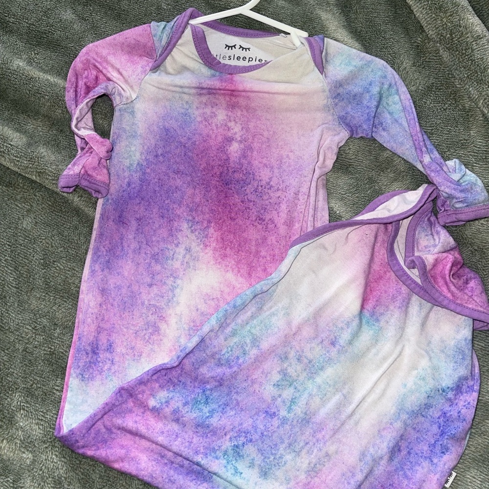 Little Sleepies Pastel Tie-Dye Kids Rashguard